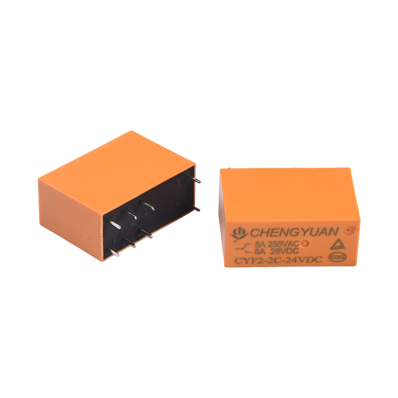 Przekaźnik CYF2, przekaźnik DPDT, JQX-14F, przekaźnik 5A 250VAC, przekaźnik 8A, przekaźnik 8PIN PCB 0,54W. Przekaźnik mocy 14F