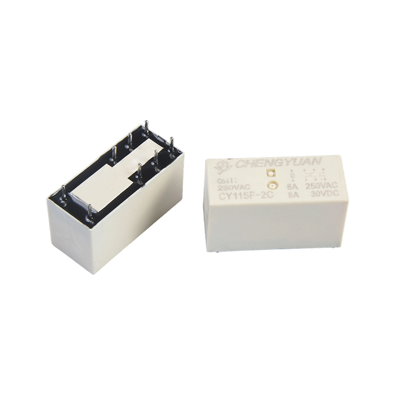 Przekaźnik CY115F2, przekaźnik PCB DPDT, JQX-115F, przekaźnik 8A 0,4 W 8PIN, przekaźnik PCB 2C. Przekaźnik mocy 115F